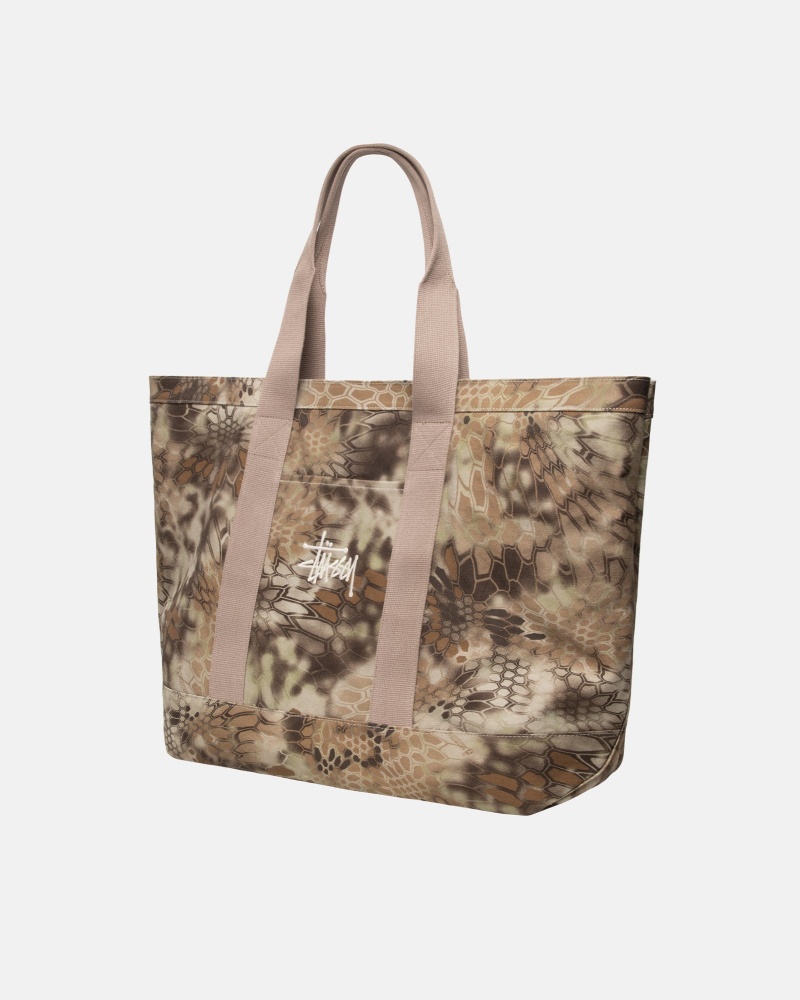 Stüssy Canvas Extra Large Tote Bag Tote Unisex Highlander | GN79-X5-BA