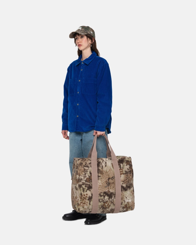 Stüssy Canvas Flight Bag Tote Unisex Highlander | OH46-A8-UR