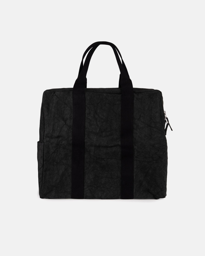 Stüssy Canvas Flight Bag Tote Unisex Zwart | NQ19-O0-FJ