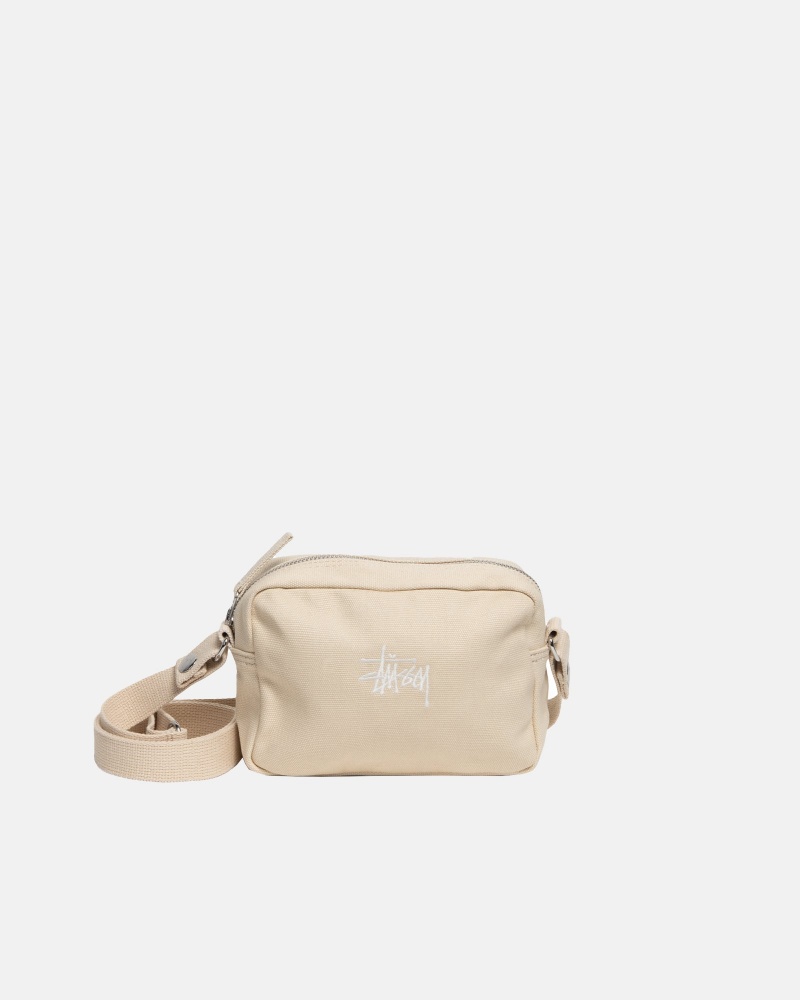 Stüssy Canvas Side Pouch Side Bag Unisex Natural | GF82-Y7-OC