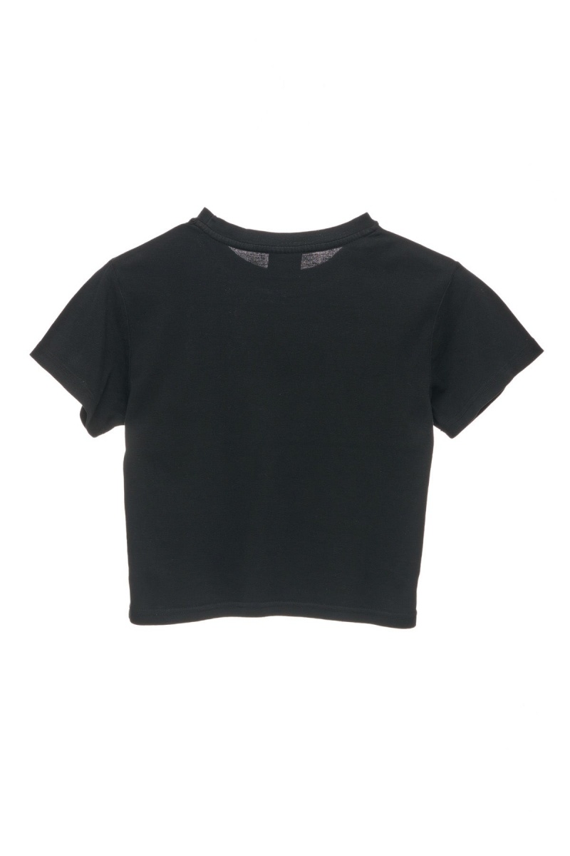 Stüssy Capsule Rib Tee Tees Dames Zwart | SE88-K8-WX