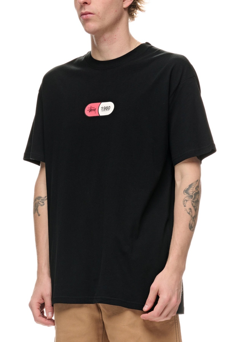 Stüssy Capsule Ss Tee Tees Heren Zwart | PQ32-N2-NX