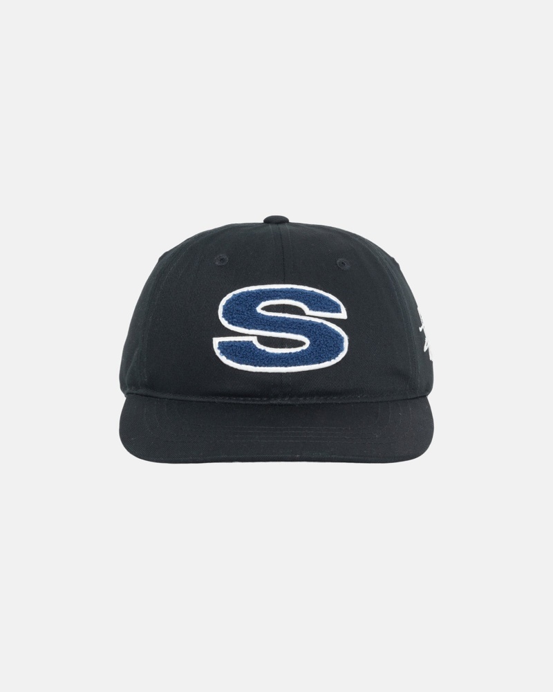 Stüssy Chenille S Low Pro Cap Ball Cap Unisex Zwart | JH37-E7-OI