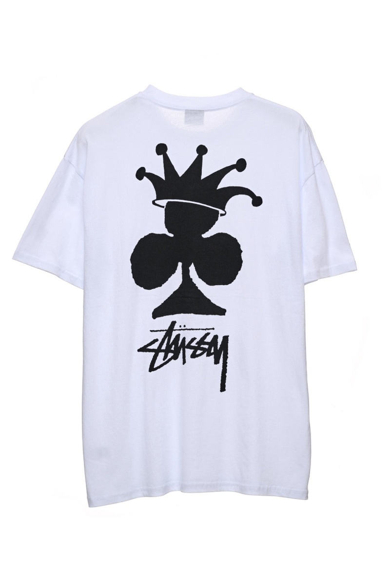 Stüssy Club Crown Ss Tee Tees Heren Wit | ZZ08-W4-SM