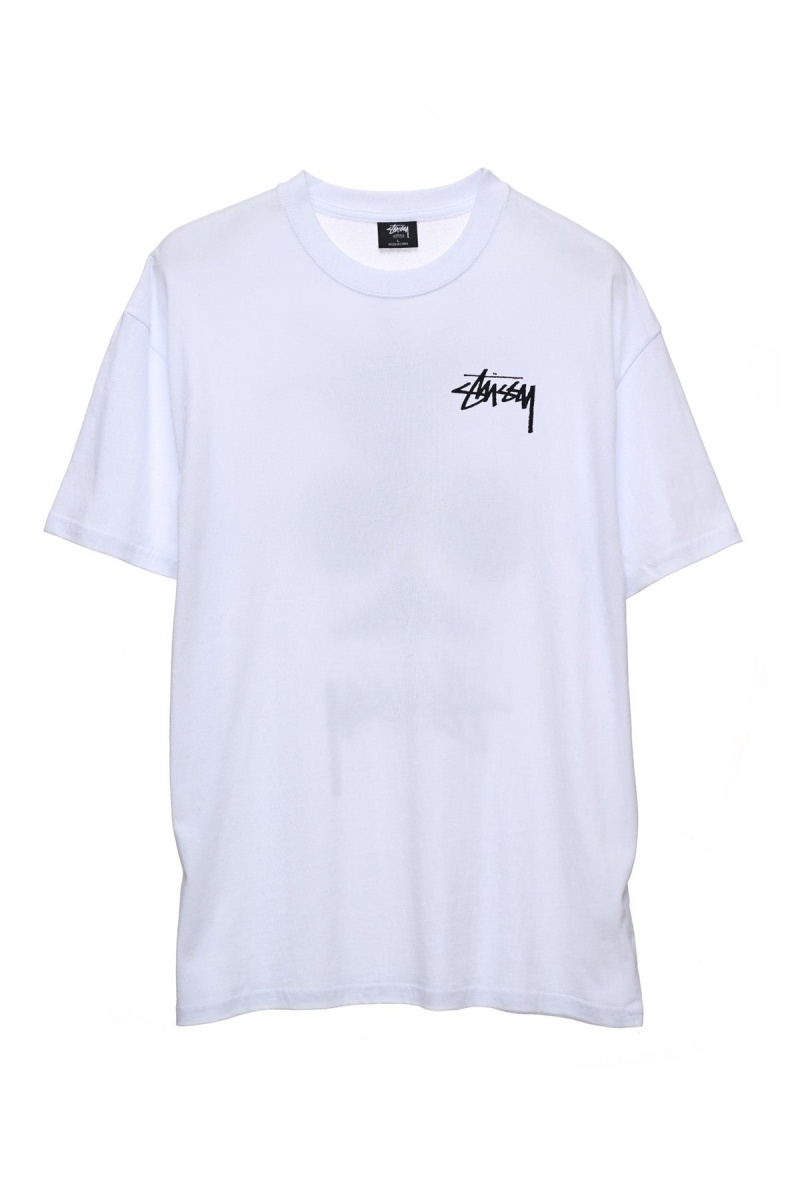 Stüssy Club Crown Ss Tee Tees Heren Wit | ZZ08-W4-SM