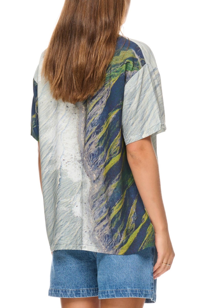 Stüssy Coastline Os Shirt Overhemd Dames Coastline | VZ57-X6-UF