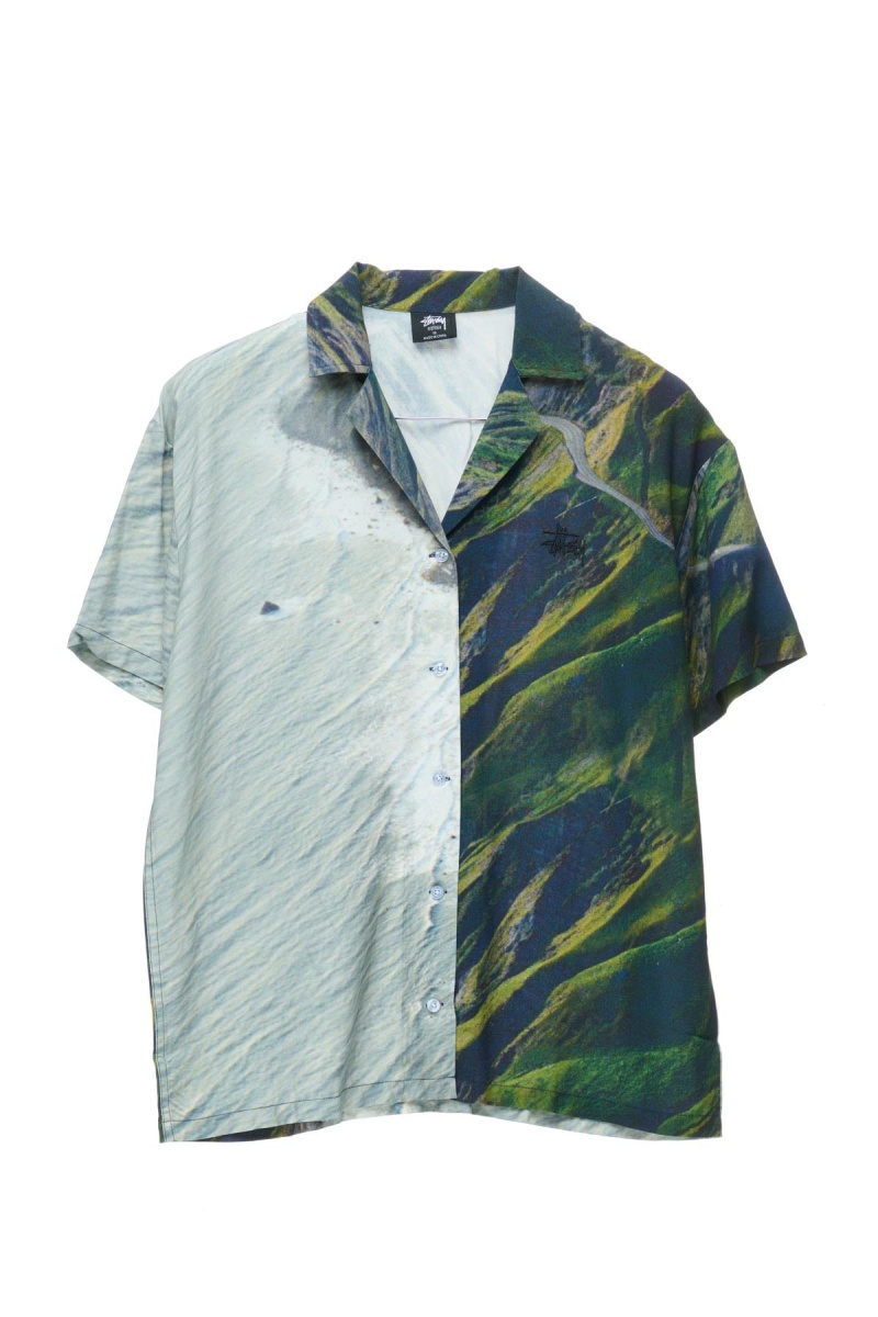 Stüssy Coastline Os Shirt Overhemd Dames Coastline | VZ57-X6-UF