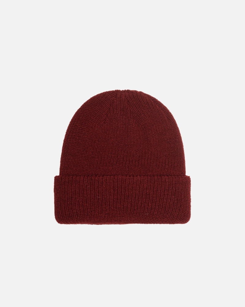 Stüssy Cuff Beanie Basic Muts Unisex Donkerrood | GC61-O8-FK