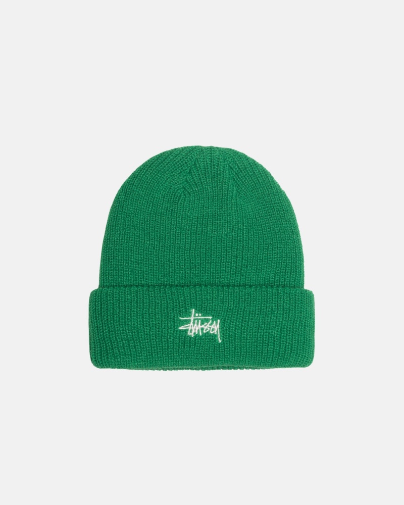 Stüssy Cuff Beanie Basic Muts Unisex Groen | WU01-R5-VD