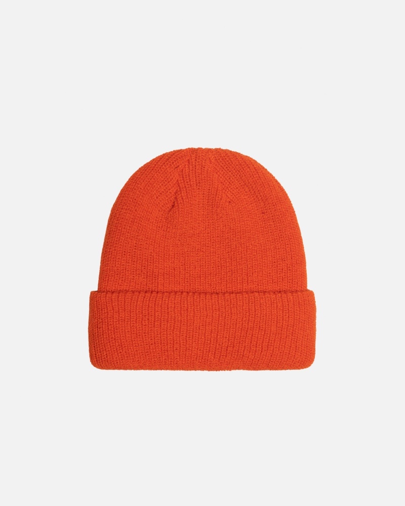 Stüssy Cuff Beanie Basic Muts Unisex Habanero | CD97-J0-RN