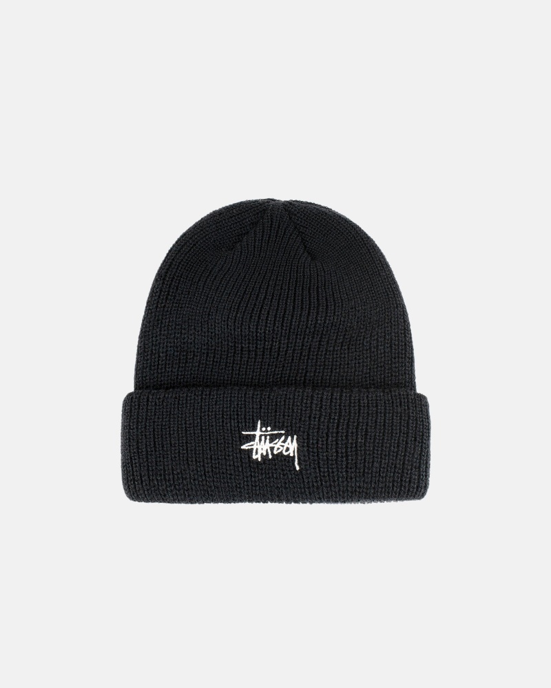 Stüssy Cuff Beanie Basic Muts Unisex Zwart | RP20-D3-QD