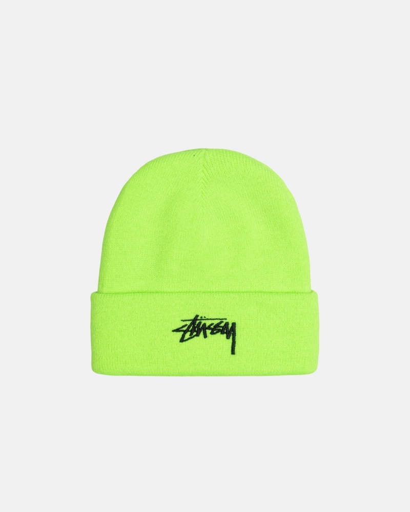 Stüssy Cuff Beanie Stock Muts Unisex Groen | TJ55-S3-AP