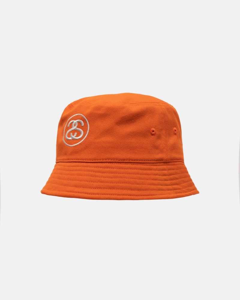 Stüssy Deep Bucket Hat SS Link Bucket Hat Unisex Oranje | EG72-F3-EO