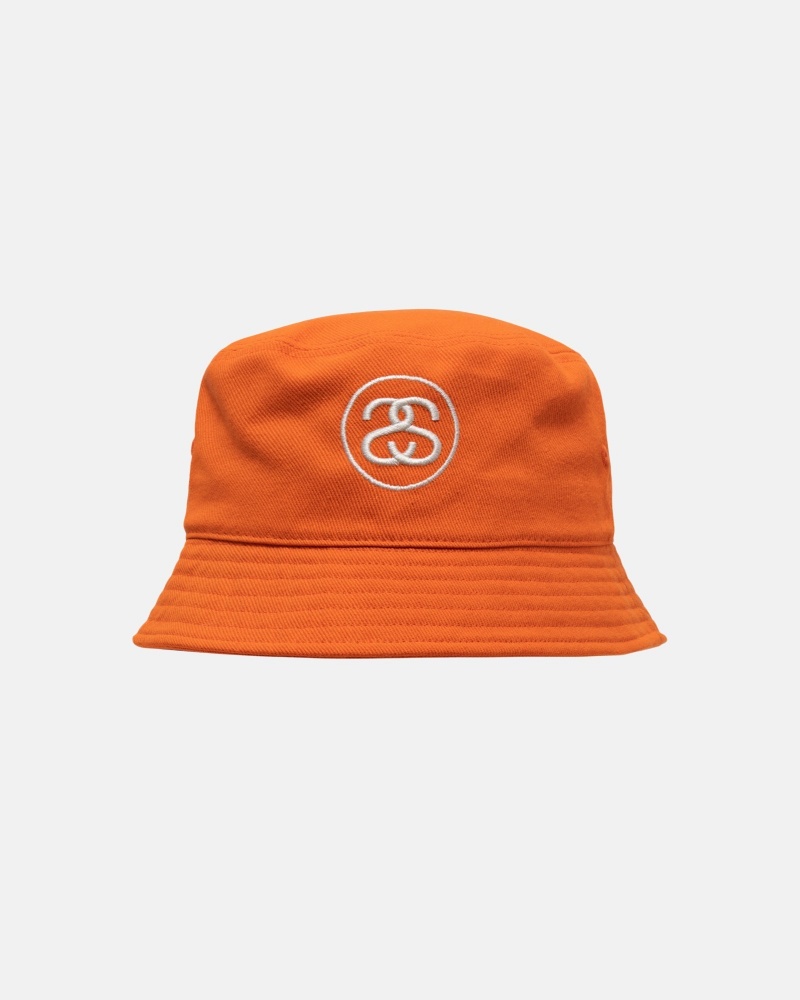 Stüssy Deep Bucket Hat SS Link Bucket Hat Unisex Oranje | EG72-F3-EO