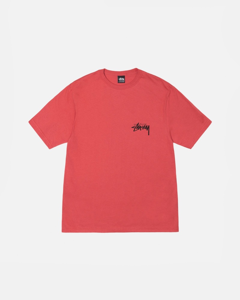 Stüssy Dog Collage Tee Short Sleeve T-Shirt Unisex Pepper | VD58-C0-NP