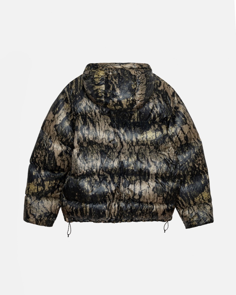 Stüssy Down Parka Micro Ripstop Long Sleeve Outerwear Unisex Camo | LC92-E2-YX