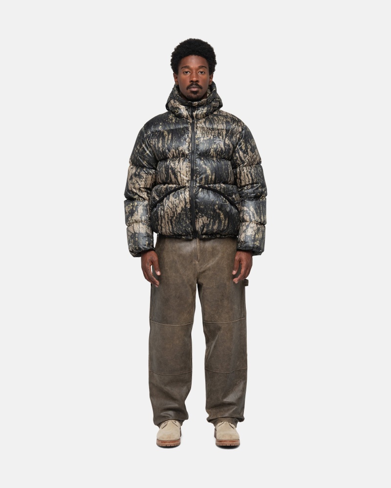 Stüssy Down Parka Micro Ripstop Long Sleeve Outerwear Unisex Camo | LC92-E2-YX