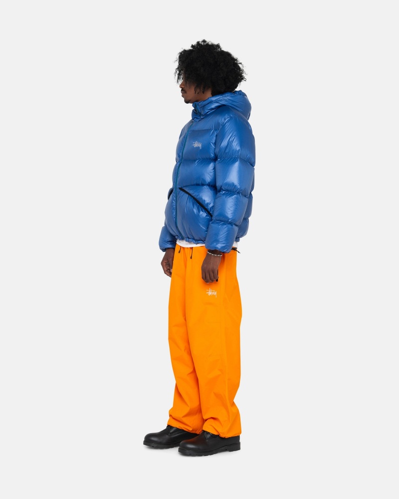 Stüssy Down Parka Micro Ripstop Long Sleeve Outerwear Unisex Koningsblauw Blauw | YV62-B2-GH