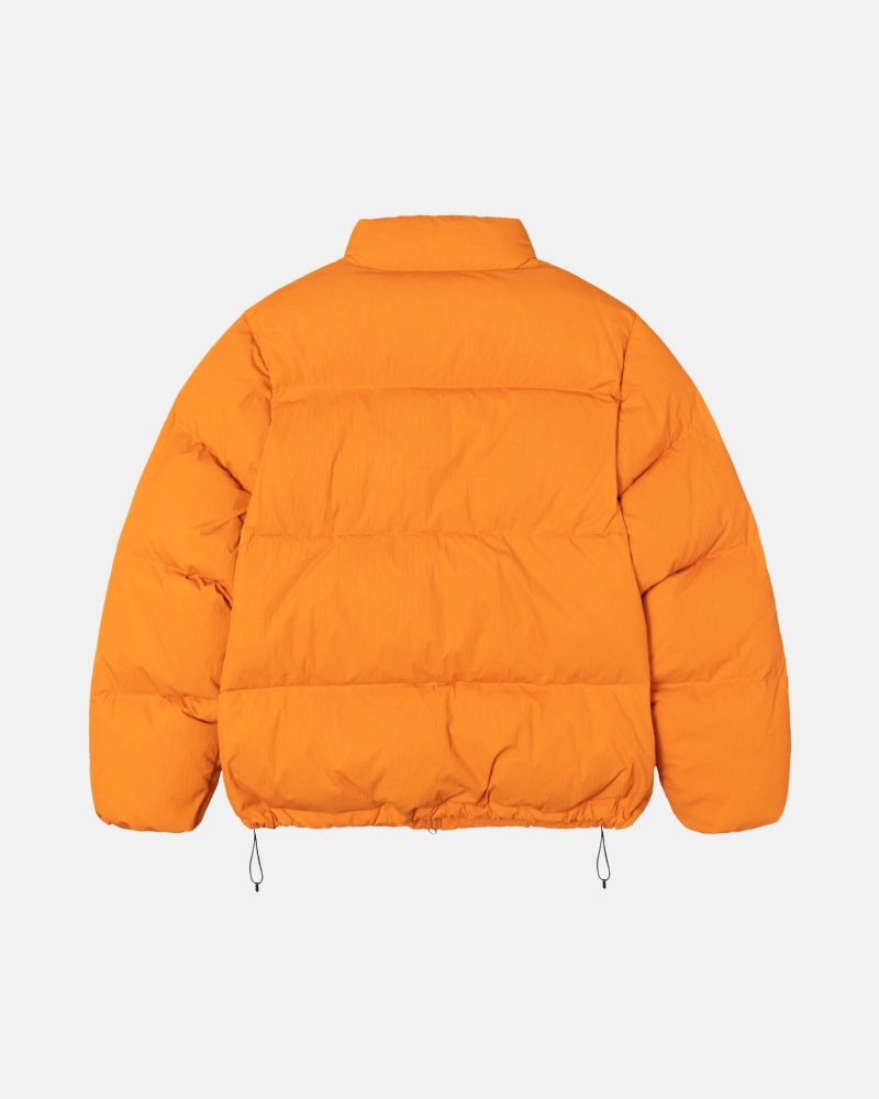 Stüssy Down Puffer Nylon Long Sleeve Outerwear Unisex Oranje | UV31-T7-FM