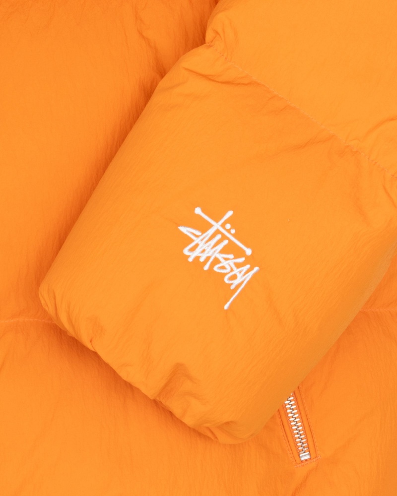 Stüssy Down Puffer Nylon Long Sleeve Outerwear Unisex Oranje | UV31-T7-FM