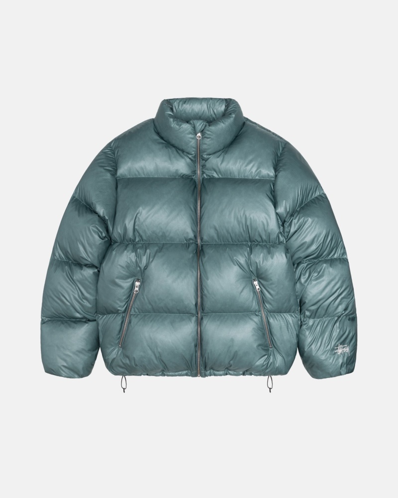 Stüssy Down Puffer Parachute Ripstop Long Sleeve Outerwear Unisex Blauw | DP44-A3-JY