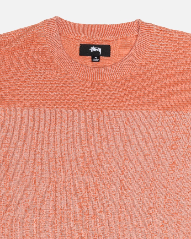 Stüssy Engineered Panel Trui Long Sleeve Sweater Unisex Oranje | SY66-Z1-EH