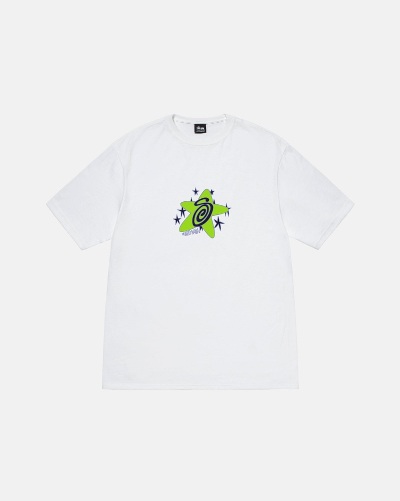 Stüssy Galaxy Tee Short Sleeve T-Shirt Unisex Wit | RK49-Z0-VR