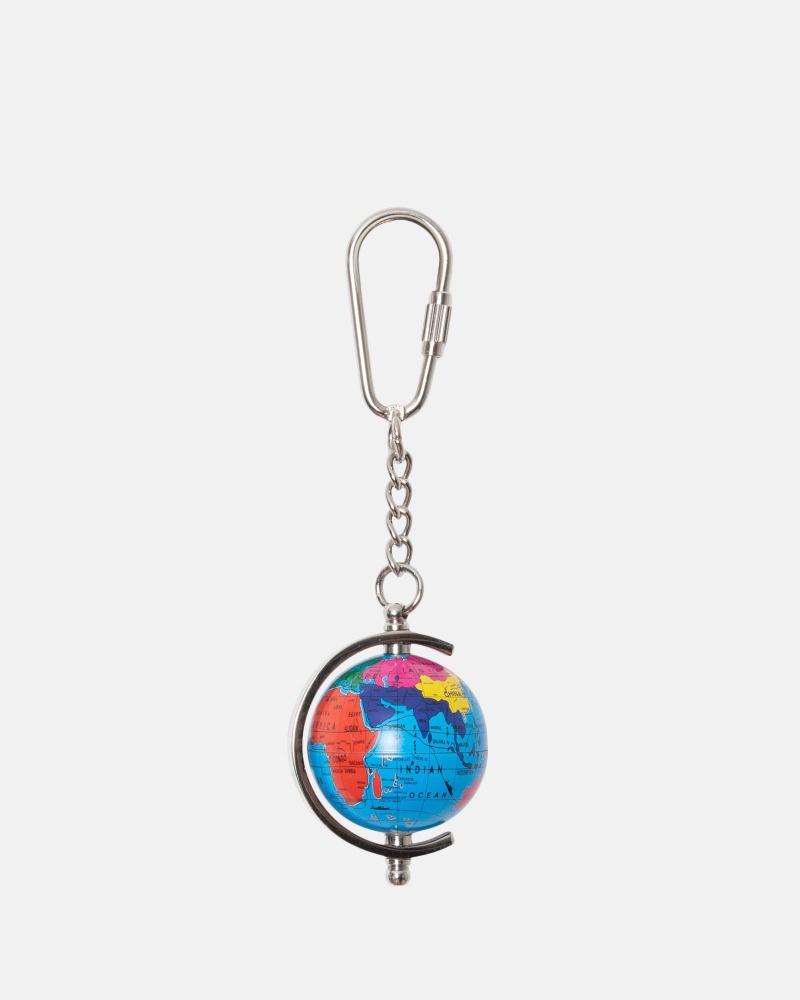 Stüssy Globe Keychain Key Chain Unisex Multi | FZ79-J4-RB