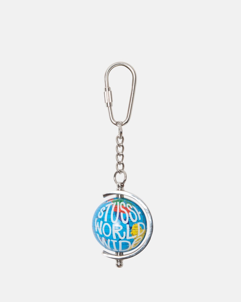 Stüssy Globe Keychain Key Chain Unisex Multi | FZ79-J4-RB