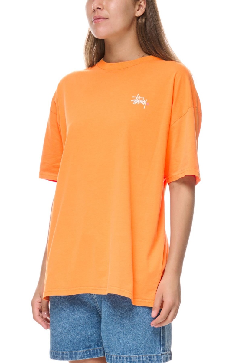 Stüssy Graffiti Pigment Relaxed Tee Tees Dames Oranje | NF69-F0-DI