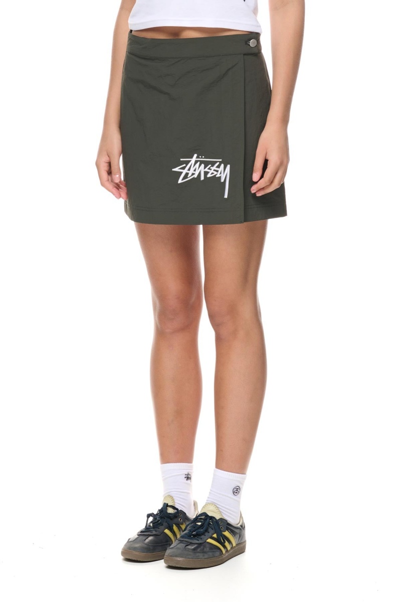 Stüssy Graffiti Wrap Skirt Shorts & Pants Dames Zwart | ZC10-E3-PN