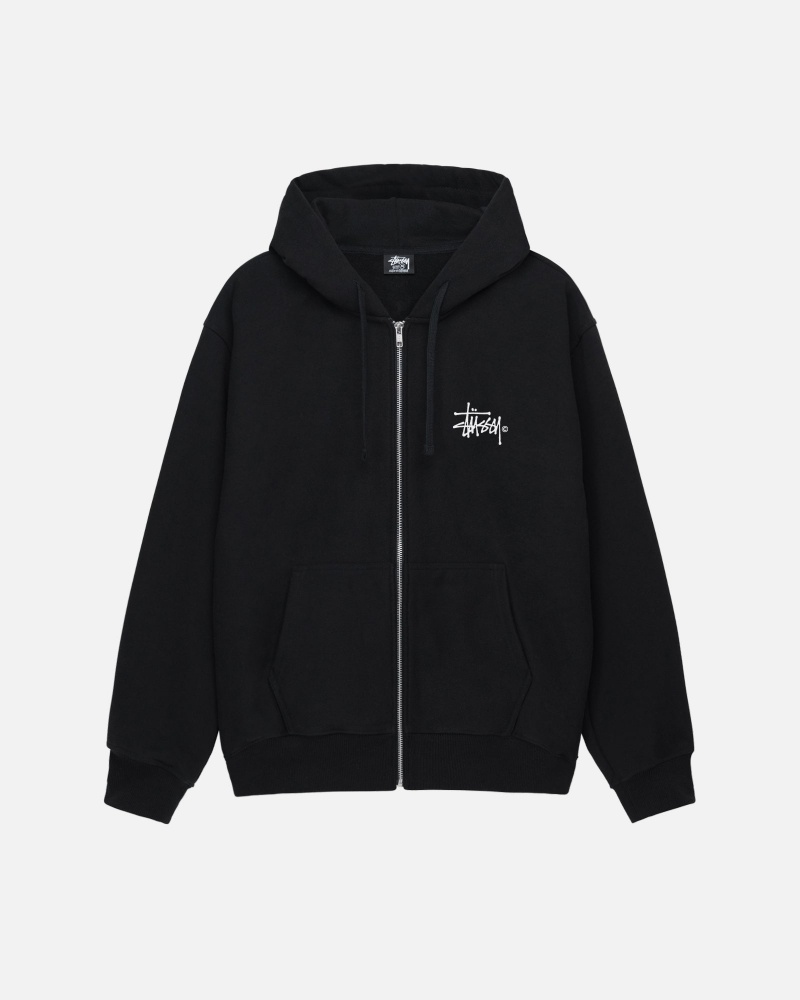 Stüssy Ist Venus Zip Hoodie Long Sleeve Sweatshirt Unisex Zwart | WE79-W2-YW