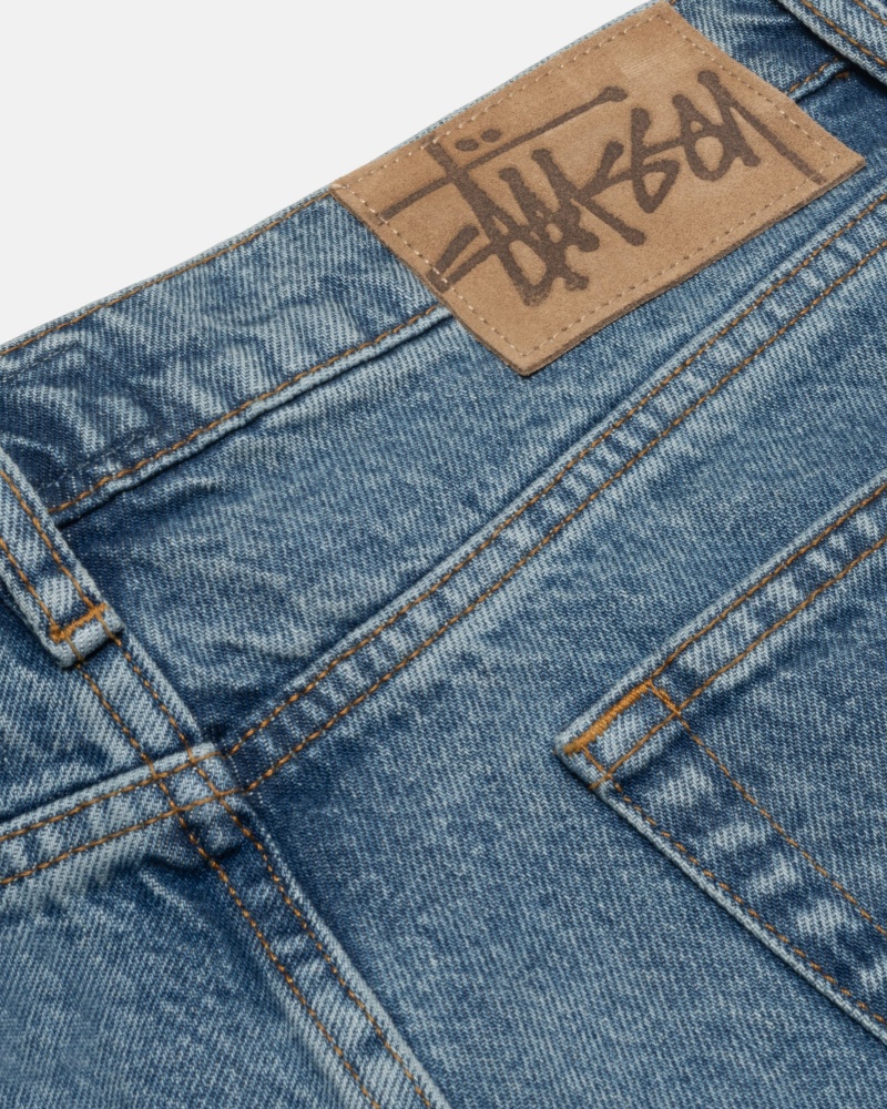 Stüssy Klassieke Jean Denim Denim Unisex Blauw | FI96-M4-TW