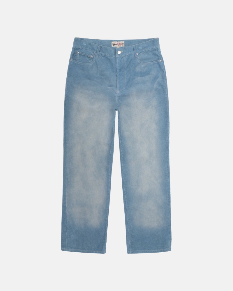 Stüssy Klassieke Jean Faded Corduroy Broek Unisex Blauw | OC22-F8-DK