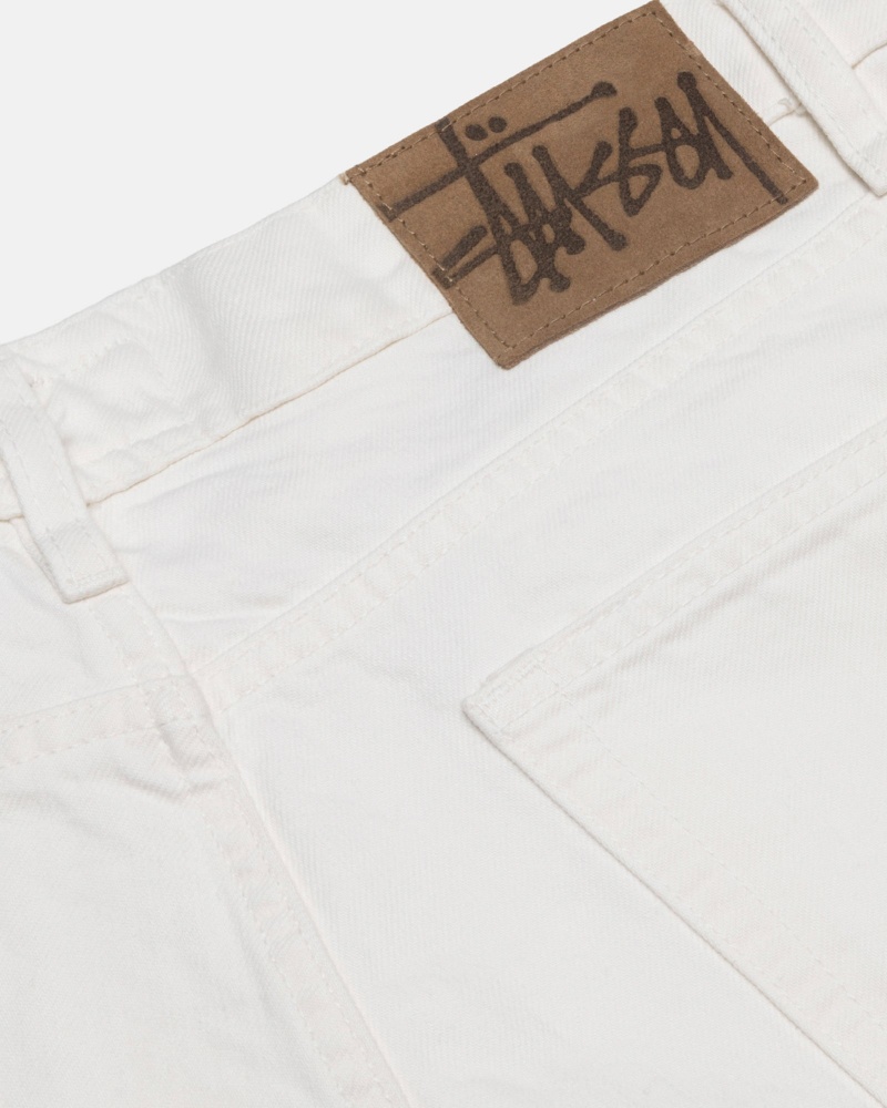 Stüssy Klassieke Jean Overdyed Denim Unisex Bone | EA35-X6-RT