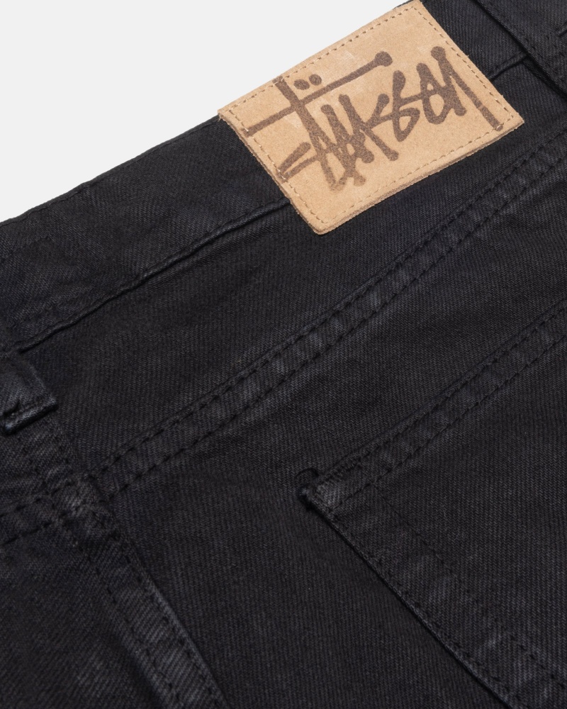 Stüssy Klassieke Jean Overdyed Denim Unisex Zwart | DQ94-F4-GS