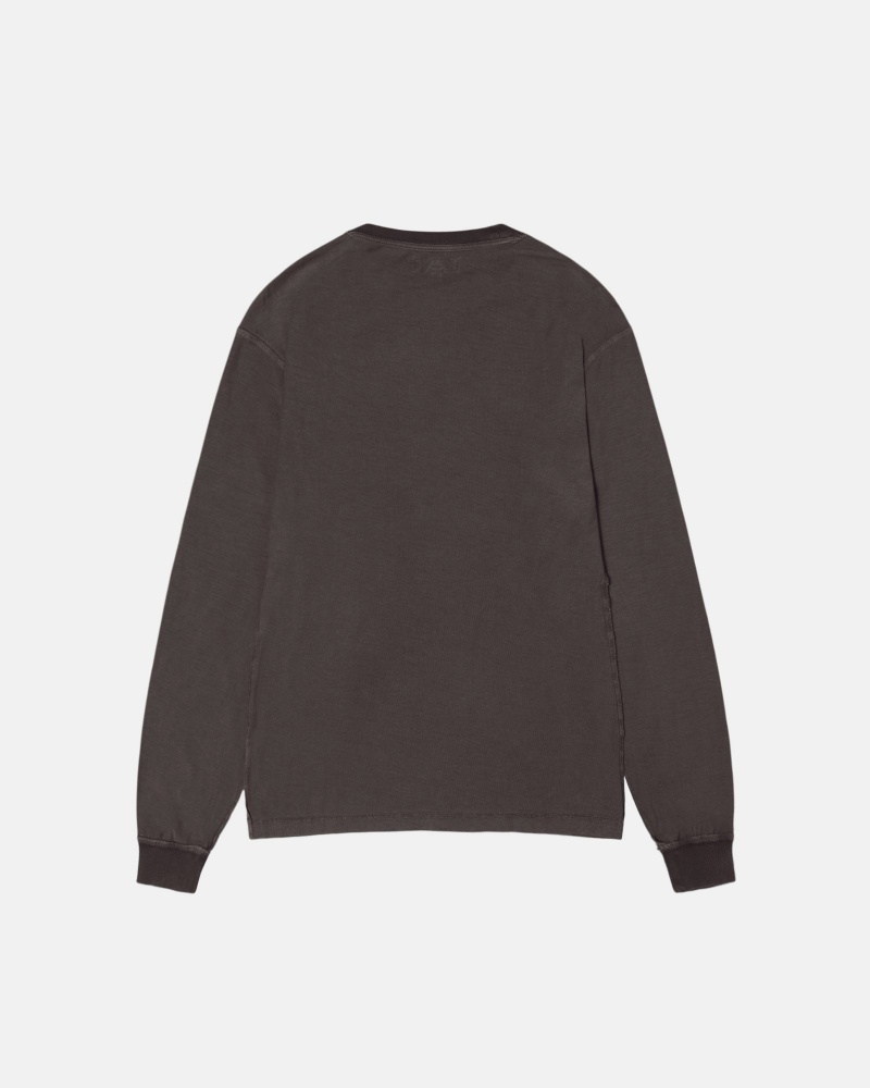 Stüssy Lazy Ls Tee Long Sleeve Knit Unisex Zwart | GD32-V9-XT