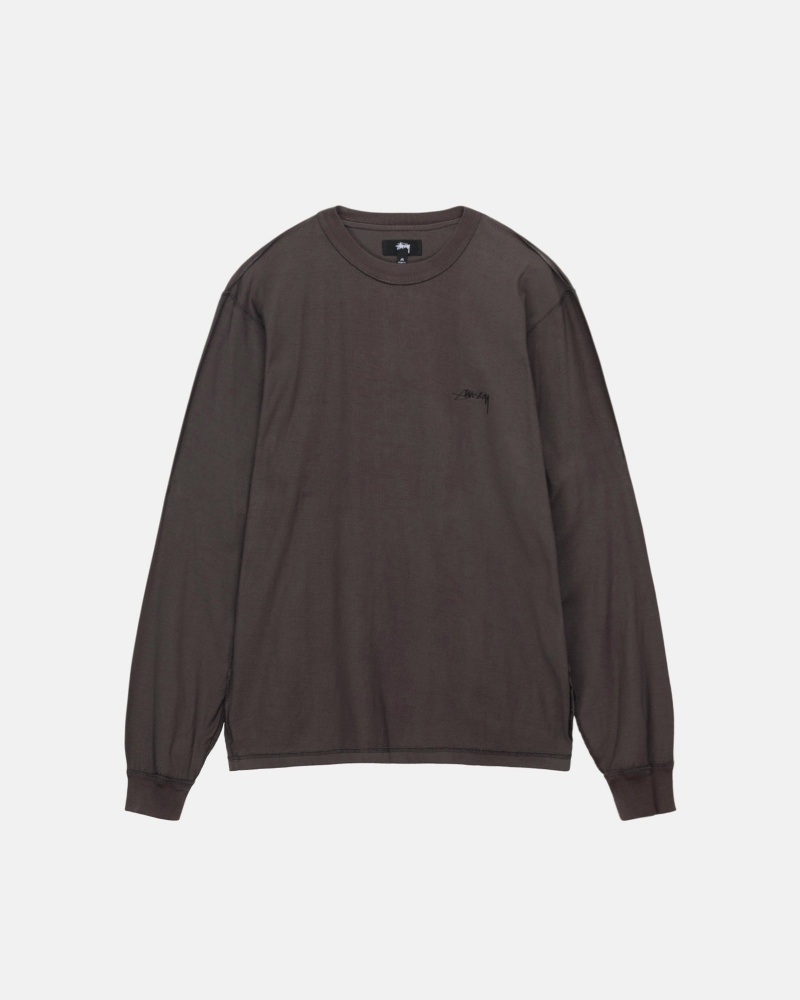 Stüssy Lazy Ls Tee Long Sleeve Knit Unisex Zwart | GD32-V9-XT