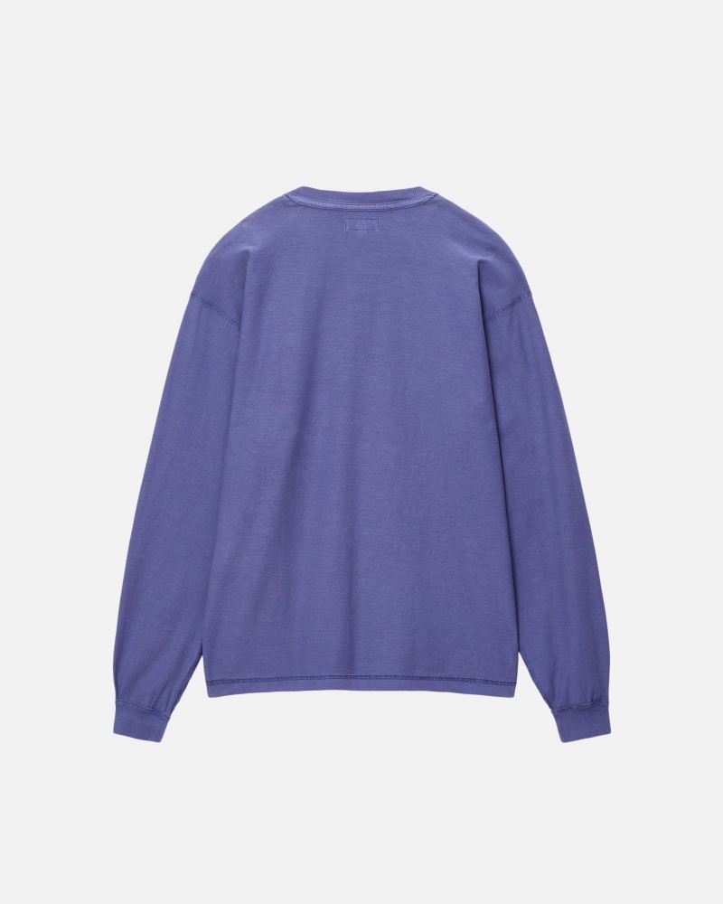 Stüssy Lazy Ls Tee Long Sleeve Knit Unisex Diep | CL84-D7-XL