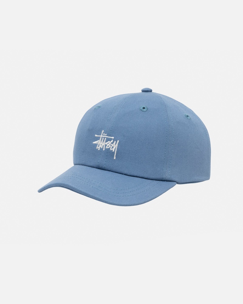 Stüssy Low Pro Basic Stock Strapback Ball Cap Unisex Slate | QS32-Z4-CU