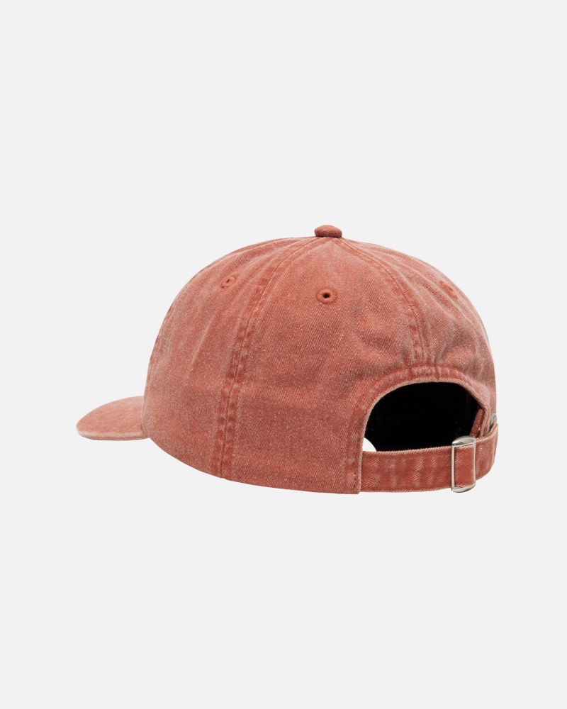 Stüssy Low Pro Basic Washed Strapback Ball Cap Unisex Spice | EW67-U2-RR