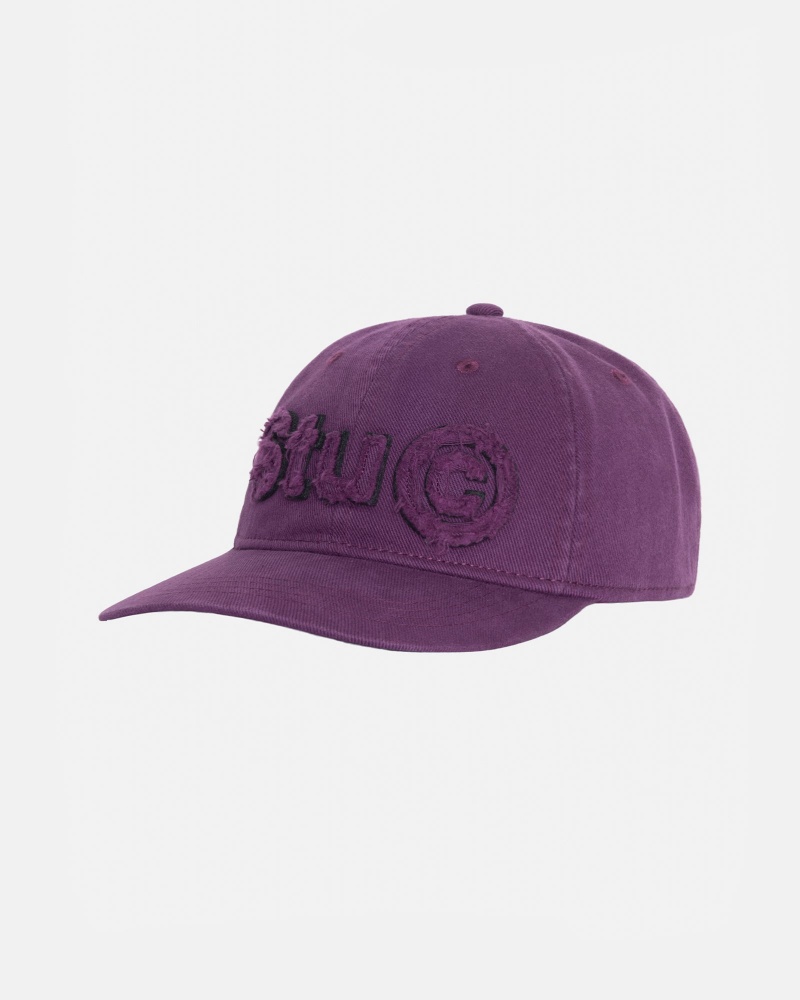 Stüssy Low Pro Copyright Applique Strapback Ball Cap Unisex Paars | VL00-Y4-BC