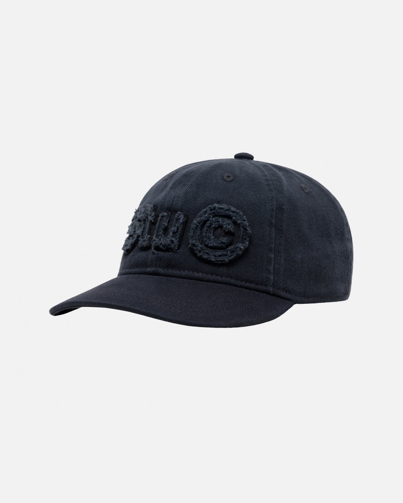 Stüssy Low Pro Copyright Applique Strapback Ball Cap Unisex Donkerblauw | JC44-L2-ST