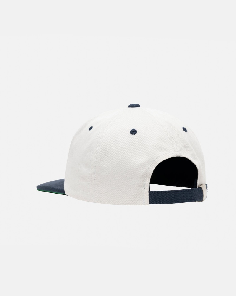 Stüssy Mid-Depth Basic Star Strapback Ball Cap Unisex Wit | LQ62-K6-RN