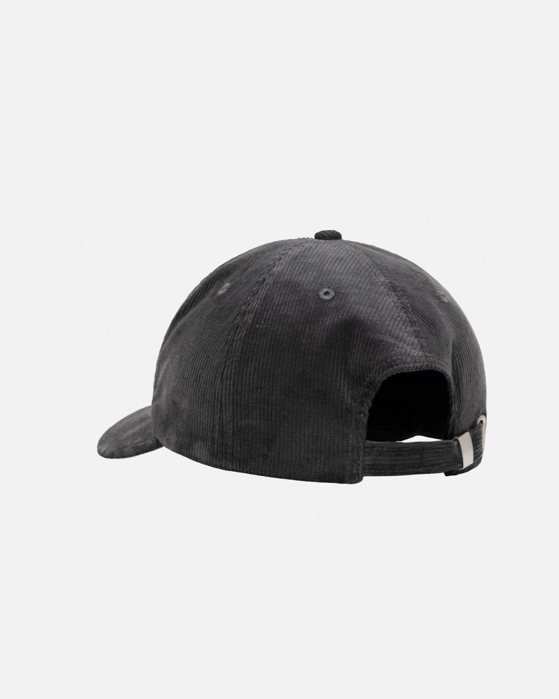 Stüssy Mid-Depth Sport Arch Strapback Ball Cap Unisex Charcoal | YB24-I9-GA