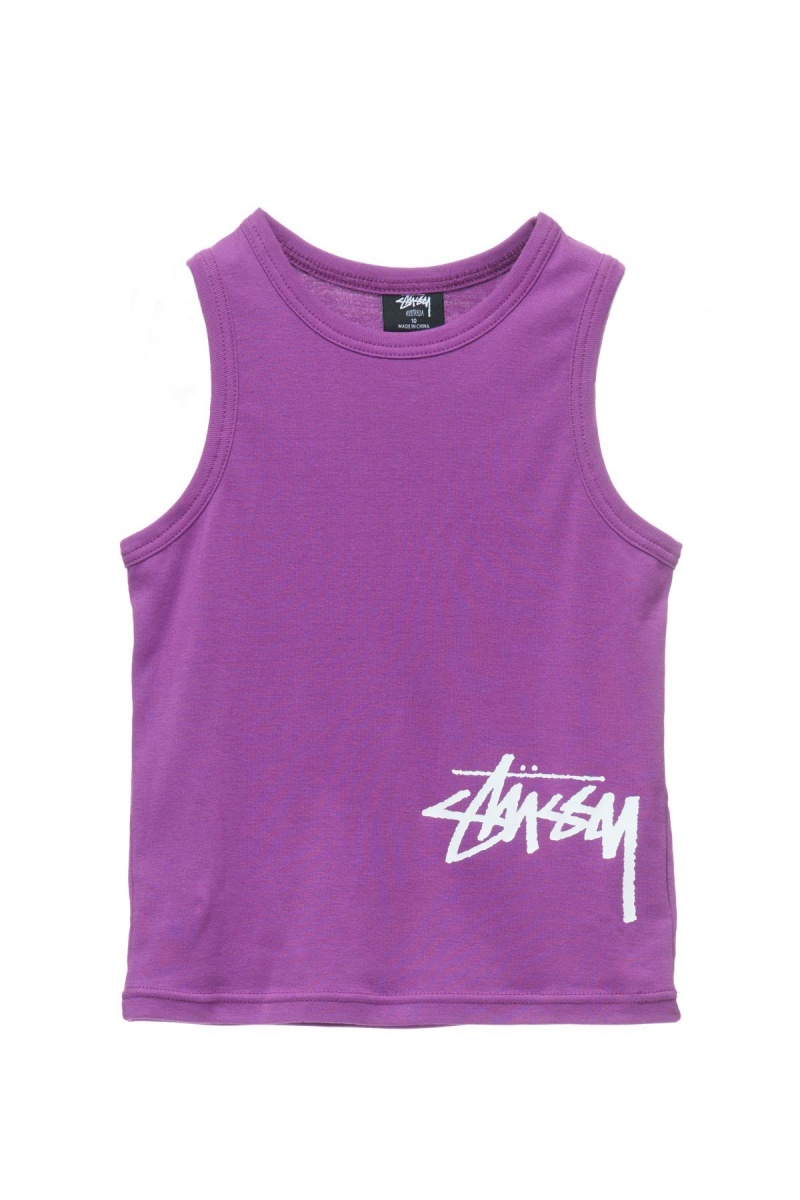 Stüssy Mid Graffiti Tank Singlets & Tanks Dames Paars | GE82-Z4-RQ