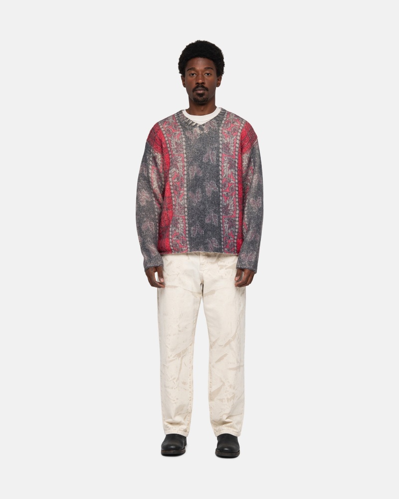 Stüssy Mixed Print Alpaca Trui Long Sleeve Sweater Unisex | PR29-S8-XM