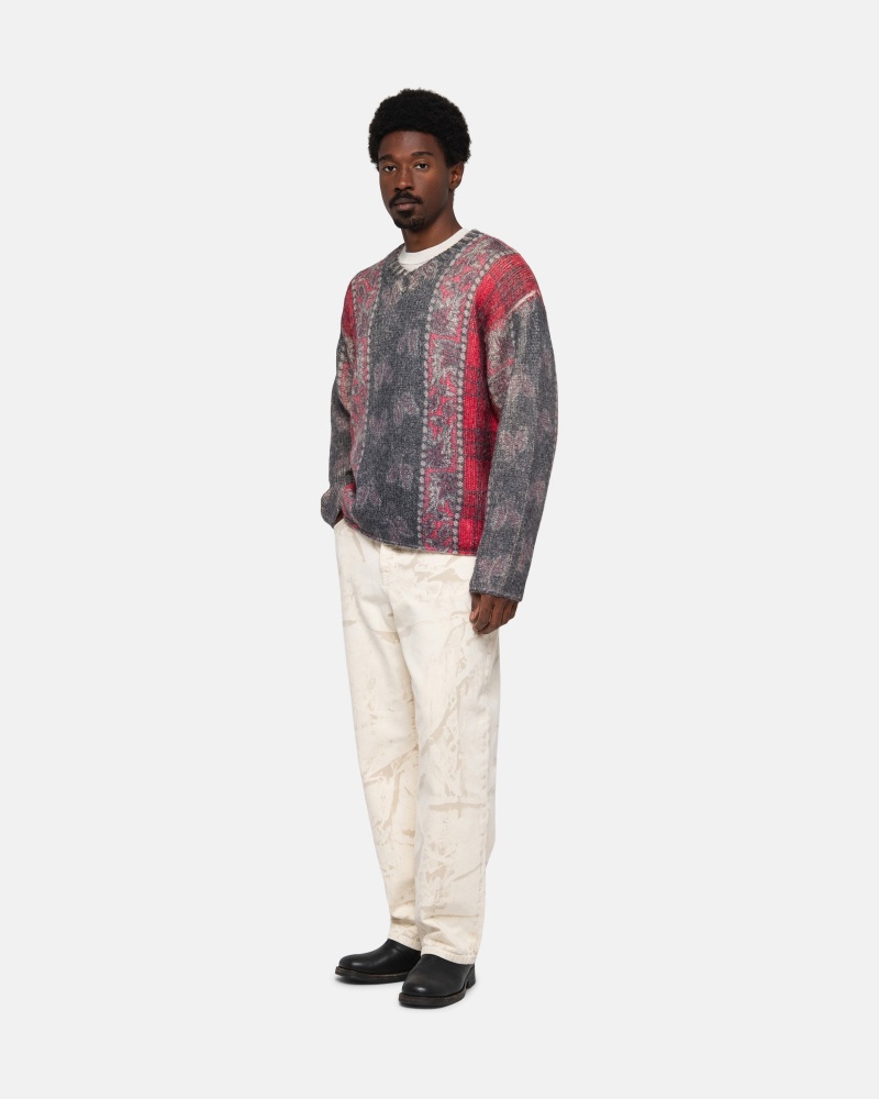 Stüssy Mixed Print Alpaca Trui Long Sleeve Sweater Unisex | PR29-S8-XM