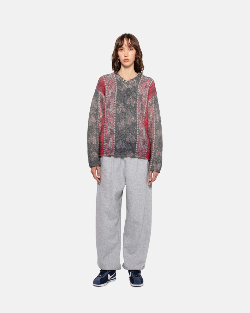 Stüssy Mixed Print Alpaca Trui Long Sleeve Sweater Unisex | PR29-S8-XM