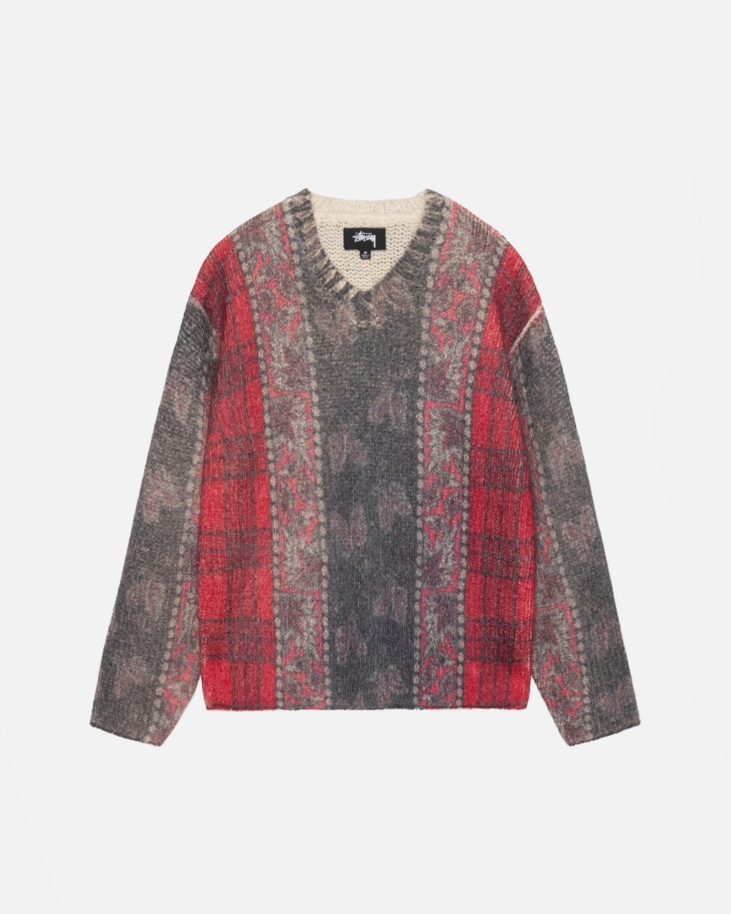 Stüssy Mixed Print Alpaca Trui Long Sleeve Sweater Unisex | PR29-S8-XM